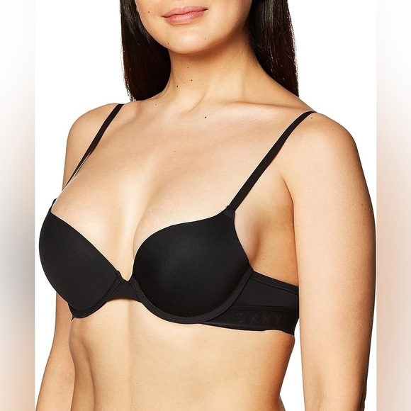 Dkny Other - NWT DKNY Women's Classic Cotton Custom Lift‎ Bra - 32C black